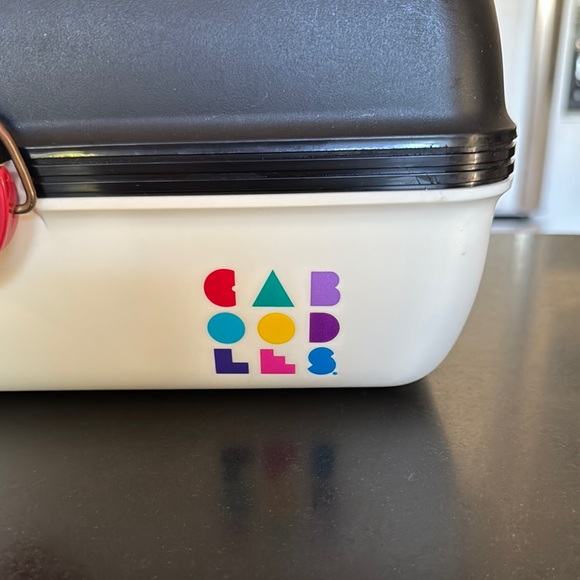 Vintage 1990s Caboodles Black and White Organizer with Colorful Logo - Picture 2 of 10